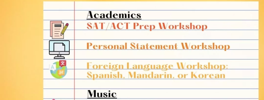 2023 Personalized Summer Programs: tutoring, music lessons, and art lessons