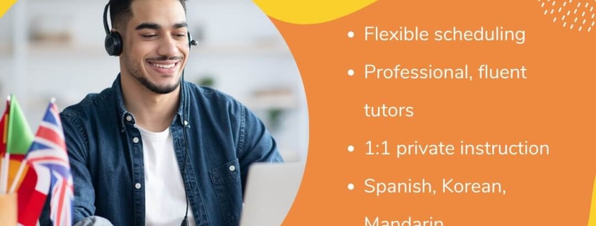 Foreign language tutoring workshop for Spanish, Korean, & Mandarin languages.