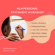 personal statement tutoring workshop