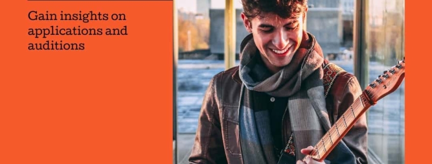 Preparing for music school: advice from experts. Gain insights on applications and auditions. This part of our series gains insights from guitar teacher, Bruno B.