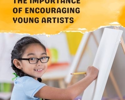 Encouraging young artists to create art.