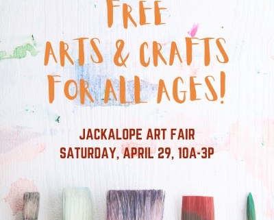 Free arts and crafts for all ages! Jackalope art fair.
