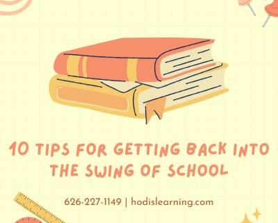 10 Tips for Getting Back into the Swing of School. Back to School Tips.
