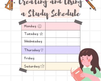 Creating and Using a Study Schedule