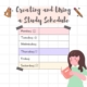 Creating and Using a Study Schedule
