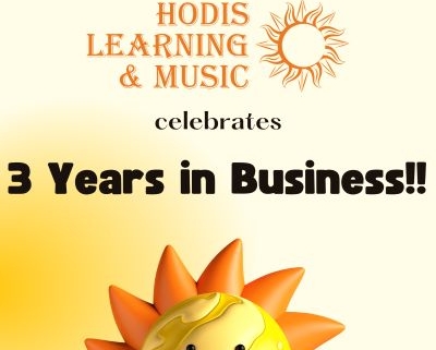 Hodis Learning & Music celebrates 3 years in business!